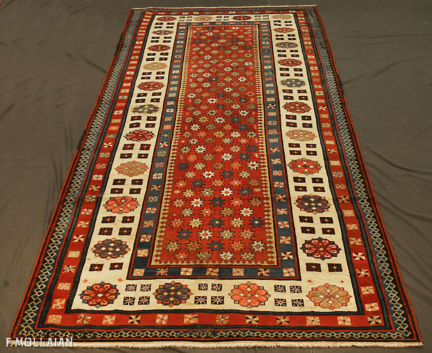 Teppich Spur Aserbaidschanisch Antiker Ganja n°:66487783